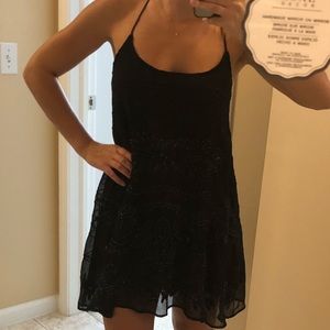 HYDEpark black beaded dress. Size Small.